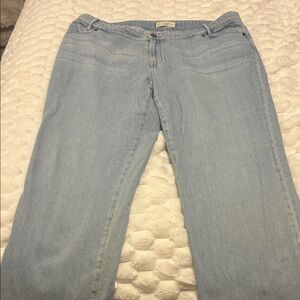 J. Jill Women's Straight Leg Jeans in Light Blue